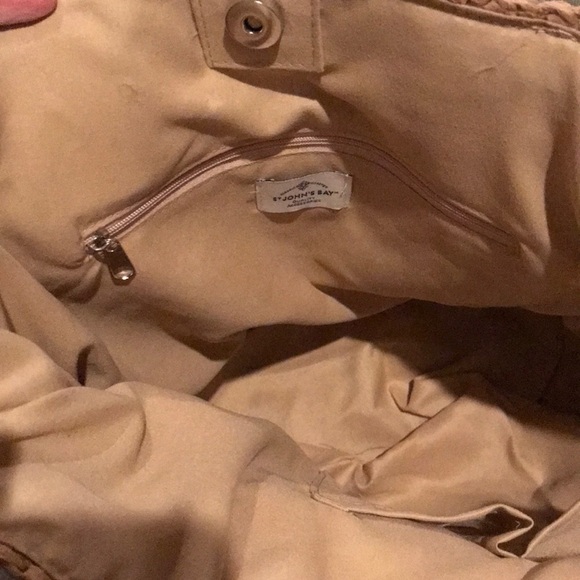 St Johns Bay straw purse with gold handles - Picture 5 of 7